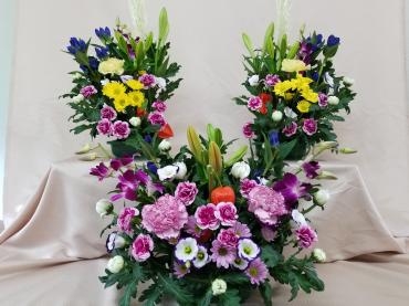 初盆祭壇花|「フラワーショップ　マーガレット」　（福岡県北九州市小倉南区の花屋）のブログ